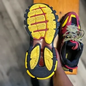 Balenciaga Shoes Mens Balenciaga Track Sneaker Redblackyellow - Main Image